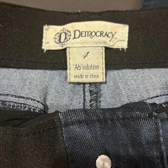 "Ab"solution® Cuffed Indigo Ankle Skimmer Jean Size 4 - Picture 3 of 5